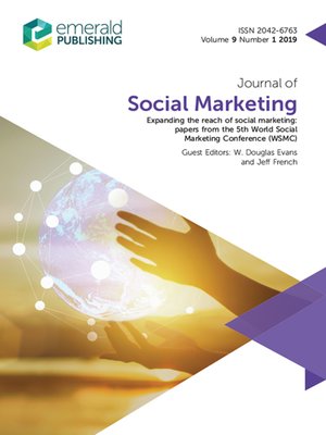 cover image of Journal of Social Marketing, Volume 9, Number 1